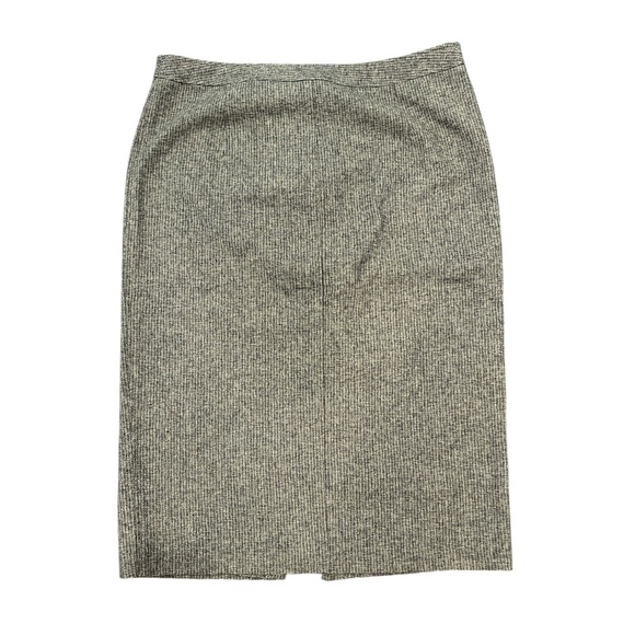 Vintage 2000’s United Colors of Benetton Green Wool Blend Tweed Pencil Skirt 10 - Picture 1 of 8